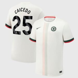Maillot Chelsea Caicedo Extérieur 2025/2026