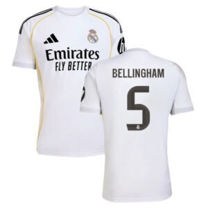 Maillot Real Madrid Bellingham Domicile 2025-2026
