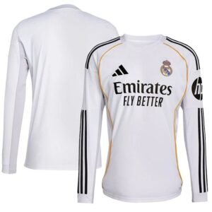 Maillot Real Madrid Domicile Manches Longues 2025/2026
