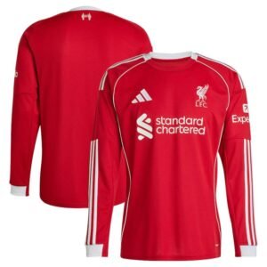 Maillot Liverpool Domicile Manches Longues 2025/2026