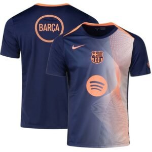 Maillot Barcelone Pré-Match 2025/26 Bleu Orange