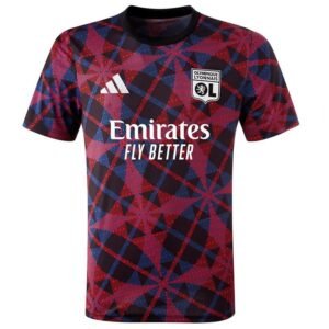 Maillot Training Lyon 2025/26 Rouge Bleu – Image 2
