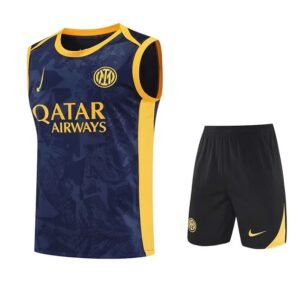Ensemble Maillot Debardeur Inter Milan 2025/26 Bleu Jaune