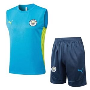 Ensemble Maillot Debardeur Manchester City 2025/2026 Bleu
