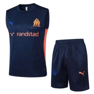 Ensemble Maillot Debardeur Marseille Bleu 2025/2026