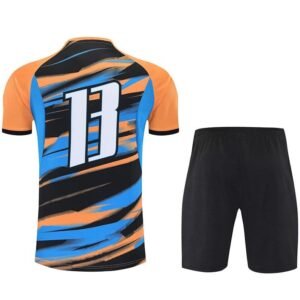Ensemble Maillot Faster Marseille 25/26 Orange Bleu Noir – Image 2