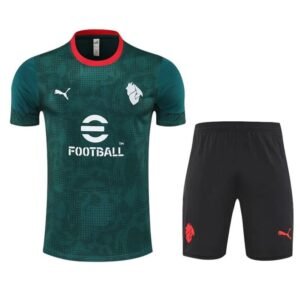 Ensemble Maillot Training AC Milan 2025/26 Vert Noir – Image 2