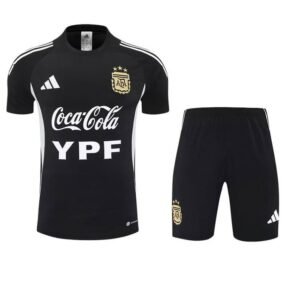 Ensemble Maillot Training Argentine 2025 Noir Blanc