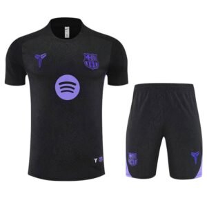 Ensemble Maillot Training Barcelone 2025/26 Noir Violet – Image 2