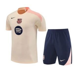 Ensemble Maillot Training Barcelone 2025/26 Rose Bleu