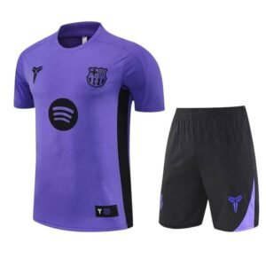 Ensemble Maillot Training Barcelone 2025/26 Violet Noir