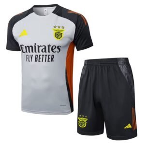 Ensemble Maillot Training Benfica 25/26 Gris Rouge Noir