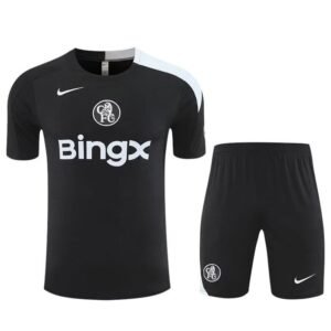 Ensemble Maillot Training Chelsea 2025/26 Noir Blanc – Image 2