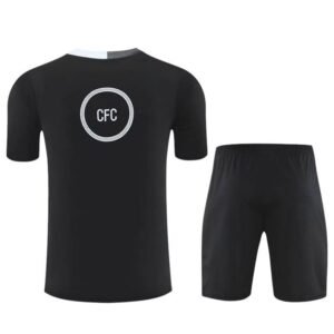Ensemble Maillot Training Chelsea 2025/26 Noir Blanc – Image 3