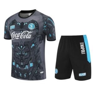 Ensemble Maillot Training Napoli 25/26 Gris Bleu Noir