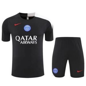 Ensemble Maillot Training PSG 2025/26 Noir Blanc – Image 2