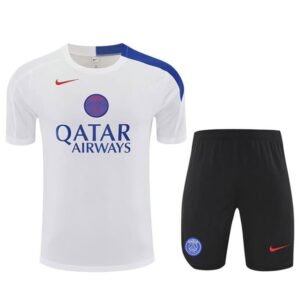 Ensemble Maillot Training PSG 25/26 Blanc Bleu Noir – Image 2