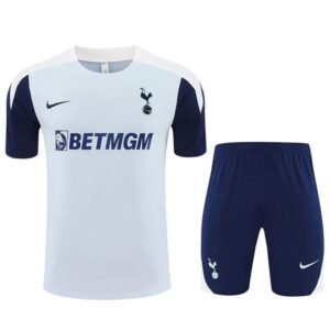 Ensemble Maillot Training Tottenham 2025/26 Blanc Bleu – Image 2