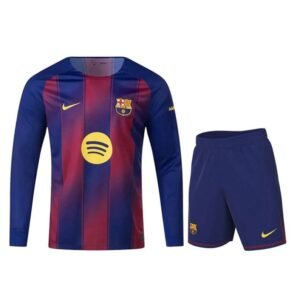 Maillot Manches Longues Barcelone Domicile Enfant 2025/2026
