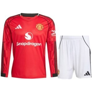 Maillot Manches Longues Manchester United Domicile Enfant 2025/2026