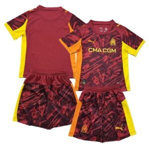 Maillot Marseille Gardien Enfant 2025/26 Rouge – Image 1
