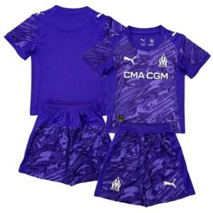 Maillot Marseille Gardien Enfant 2025/26 Violet Bleu – Image 1
