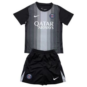 Maillot PSG Gardien Enfant 2025/26 Noir Gris – Image 2