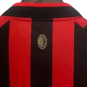 Maillot Rétro AC Milan 125 Ans Rouge Noir – Image 4
