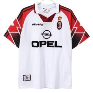 Maillot rétro AC Milan extérieur copa centenario do belo 1997/98