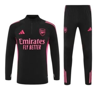 Survêtement Arsenal 2025/26 Noir Rose (Training top+Pantalon) – Image 2