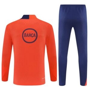 Survêtement Barcelone 2025/26 Orange Bleu (Training top+Pantalon) – Image 3