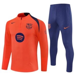 Survêtement Barcelone 2025/26 Orange Bleu (Training top+Pantalon)