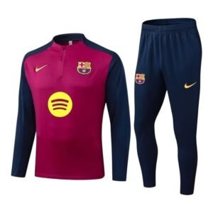 Survêtement Barcelone 2025/26 Rouge Bleu (Training top+Pantalon)