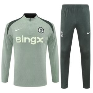 Survêtement Chelsea 2025/2026 Vert (Training top+Pantalon) – Image 2