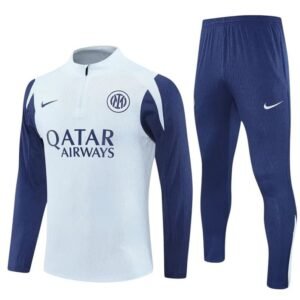 Survêtement Inter Milan 2025/26 Blanc Bleu (Training top+Pantalon)