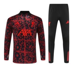 Survêtement Liverpool 2025/26 Noir Rouge (Training top+Pantalon) – Image 2