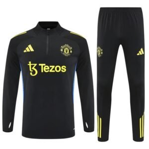 Survêtement Manchester United 2025/2026 Noir (Training top+Pantalon) – Image 2