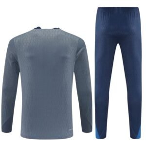 Survêtement PSG 2025/26 Gris Bleu (Training top+Pantalon) – Image 3