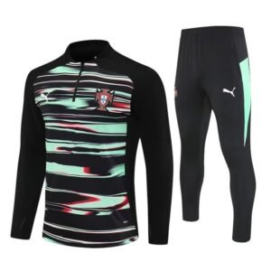 Survêtement Portugal 2025/26 Vert Noir (Training top+Pantalon)