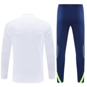 Survêtement Real Madrid 2025/26 Blanc Bleu (Training top+Pantalon) – Image 3