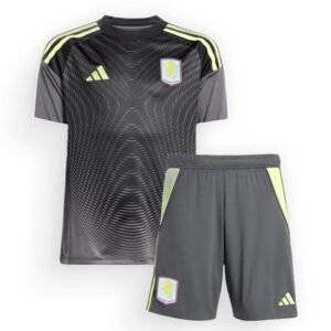 Maillot Aston Villa Gardien Enfant Noir Gris 2025/2026