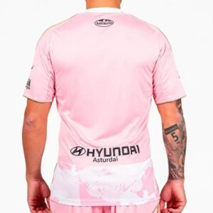 Maillot Real Oviedo Rose Blanc 2025/2026 – Image 2
