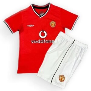 Maillot Rétro Manchester United Domicile Enfant 2001/2002