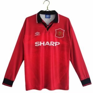 Maillot Rétro Manchester United Domicile Manches Longues 1994/1995