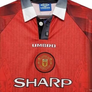 Maillot Rétro Manchester United Domicile Manches Longues 1996/1997 – Image 3