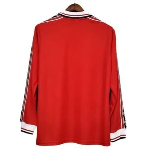 Maillot Rétro Manchester United Domicile Manches Longues 1998/1999 – Image 2