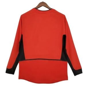 Maillot Rétro Manchester United Domicile Manches Longues 2002/2003 – Image 2