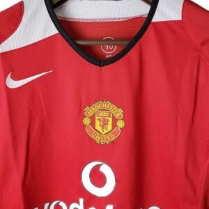 Maillot Rétro Manchester United Domicile Manches Longues 2004/2005 – Image 3