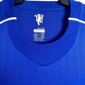 Maillot Rétro Manchester United Gardien 2007/2008 Bleu – Image 3