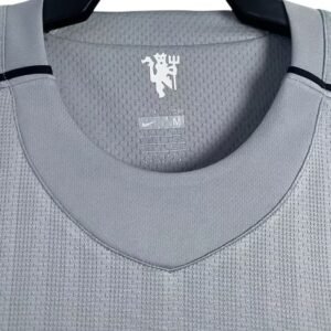 Maillot Rétro Manchester United Gardien 2007/2008 Gris – Image 3